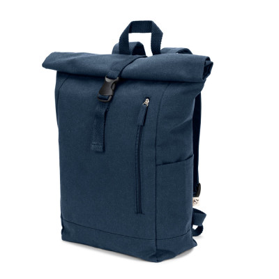 SAINT. Mochila roll top em algodão reciclado e poliéster reciclado (380 g/m²)